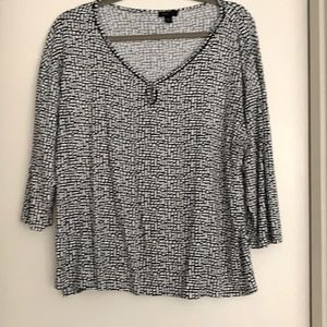 J Jill top 3/4 sleeve wear ever collection